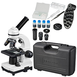 Микроскоп Bresser Junior Biolux SEL 40–1600x, белый, в кейсе Микроскоп Bresser Junior Biolux SEL 40–1600x, белый, в кейсе