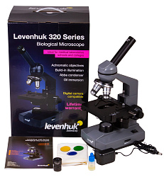 Микроскоп Levenhuk 320 PLUS, монокулярный Микроскоп Levenhuk 320 PLUS, монокулярный