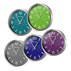 Часы настенные Bresser MyTime ND DCF Thermo/Hygro, 25 см, бирюзовые Часы настенные Bresser MyTime ND DCF Thermo/Hygro, 25 см, бирюзовые