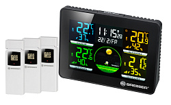 Метеостанция Bresser Thermo Hygro Quadro NLX с тремя датчиками Метеостанция Bresser Thermo Hygro Quadro NLX с тремя датчиками