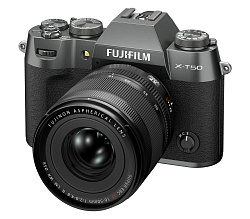 Fujifilm X-T50 Kit XF 16-50mm f/2.8-4.8, угольно-серебристый беззеркальный фотоаппарат Fujifilm X-T50 Kit XF 16-50mm f/2.8-4.8, угольно-серебристый беззеркальный фотоаппарат