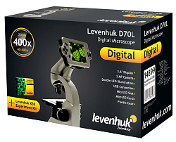 (RU) Микроскоп цифровой Levenhuk D70L, монокулярный (в комплекте набор для опытов) (RU) Микроскоп цифровой Levenhuk D70L, монокулярный (в комплекте набор для опытов)