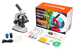 (RU) Микроскоп цифровой Levenhuk Discovery Nano Polar с книгой (RU) Микроскоп цифровой Levenhuk Discovery Nano Polar с книгой