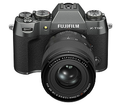 Fujifilm X-T50 Kit XF 16-50mm f/2.8-4.8, угольно-серебристый беззеркальный фотоаппарат Fujifilm X-T50 Kit XF 16-50mm f/2.8-4.8, угольно-серебристый беззеркальный фотоаппарат